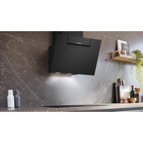 Siemens LC67KFN60, iQ300, Wandesse, 60 cm, Klarglas schwarz bedruckt, Schwarz