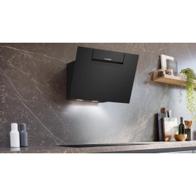 Siemens LC67KFN60, iQ300, Wandesse, 60 cm, Klarglas schwarz bedruckt, Schwarz