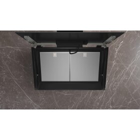 Siemens LC81KAN60, iQ500, wall panel, 80 cm, clear glass printed black