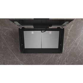 Siemens LC81KAN60, iQ500, wall panel, 80 cm, clear glass printed black