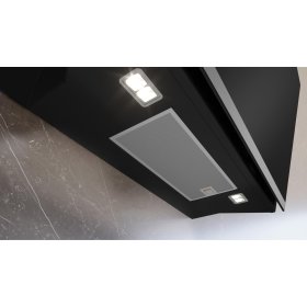 Siemens LC81KAN60, iQ500, wall panel, 80 cm, clear glass printed black