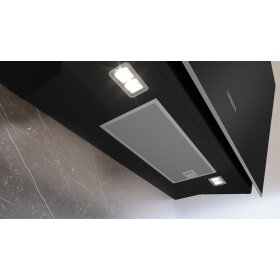 Siemens LC91KLT60, iQ700, Wandesse, 90 cm, Klarglas schwarz bedruckt, Schwarz