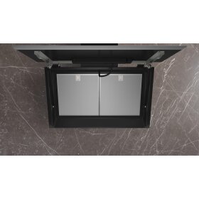 Siemens LC91KLT60, iQ700, Wandesse, 90 cm, Klarglas schwarz bedruckt, Schwarz