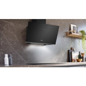 Siemens LC91KLT60, iQ700, wall panel, 90 cm, clear glass printed black
