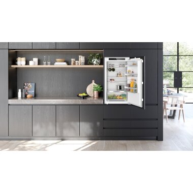 Siemens ki31radd1, iQ500, built-in refrigerator, 102.5 x 56 cm, flat hinge with soft-close drawer