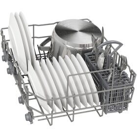 Constructa CP6IS01HKE, semi-integrated dishwasher, 45 cm, stainless steel