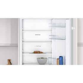 Constructa CK786NSE0, built-in fridge-freezer combination with bottom freezer area, 177.2 x 54.1 cm, drag hinge