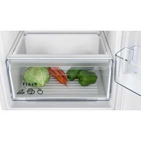 Constructa CK786NSE0, built-in fridge-freezer combination with bottom freezer area, 177.2 x 54.1 cm, drag hinge
