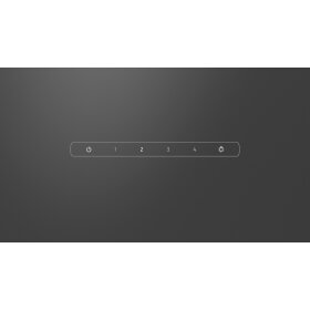 Constructa CD686866, wall dining, 60 cm, clear glass printed black