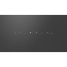 Constructa CD688866, wall dining, 80 cm, clear glass printed black