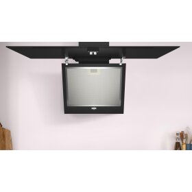 Constructa CD688866, wall dining, 80 cm, clear glass printed black