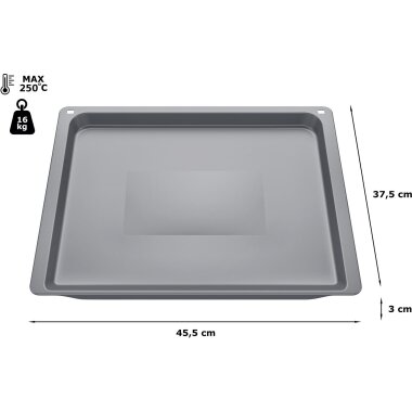 Neff z11ab15a0, baking tray, 30 x 455 x 375 mm, anthracite