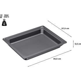 Neff Z12CM10A0, casserole/professional pan, 56 x 455 x 375 mm, anthracite