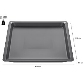 Neff Z12CU10A0, Universalpfanne, 38 x 455 x 375 mm, Pyrolyse geeignet, spülmaschinengeeignet