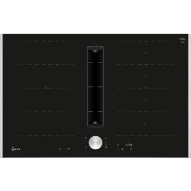 neff v68ttx4l0, n 90, Induction hob with extractor, 80 cm, With frame on top