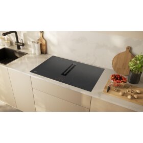 Neff V58NBS1L0, N 50, Induktionskochfeld mit Dunstabzug, 80 cm, Rahmenlos aufliegend