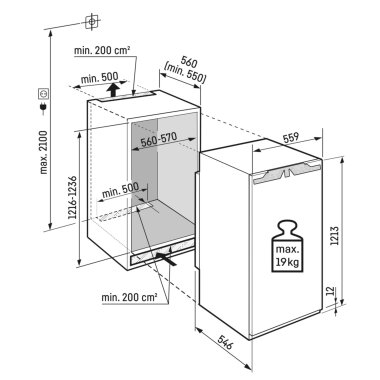 Liebherr IRBb 4170-20, Integrierbarer Kühlschrank mit BioFresh Professional