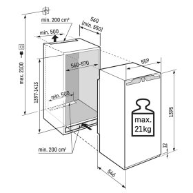 Liebherr IRBci 4550-22, Integrierbarer Kühlschrank mit BioFresh