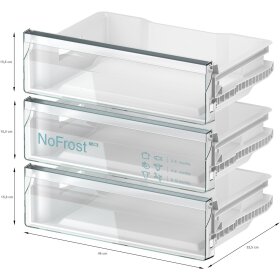 Bosch GUN21ADE0, Series 6, built-in freezer, 82 x 59.8 cm, flat hinge with soft closing