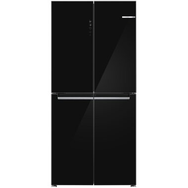 Bosch KMC85LBEA, Serie 4, Kühl-Gefrierkombination mehrtürig, Glasfront, 189.5 x 85.5 cm, Schwarz, Total No Frost