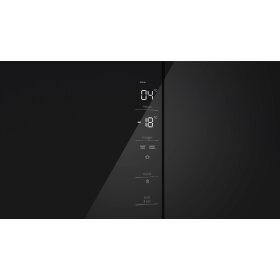 Bosch KMC85LBEA, Serie 4, Kühl-Gefrierkombination mehrtürig, Glasfront, 189.5 x 85.5 cm, Schwarz, Total No Frost