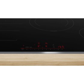 Bosch PXE845HC1E, Series 6, induction hob, 80 cm, black, with frame