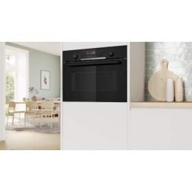 Bosch CMA585GB1, Series 6, built-in microwave with hot air, 60 x 45 cm, black