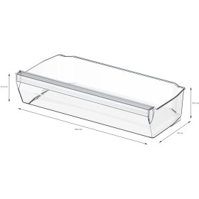 Bosch KUL22ADD0, Series 6, undercounter refrigerator with freezer compartment, 82 x 60 cm, flat hinge with soft close