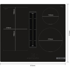 Bosch PVS601B16E, Serie 4, Kochfeld mit Dunstabzug (Induktion), 60 cm, flächenbündig (integriert)