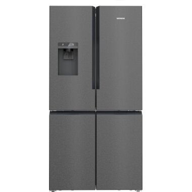 Siemens KF96DPXEA, iQ700, fridge-freezer combination, multi-door, 183 x 90.5 cm, BlackSteel