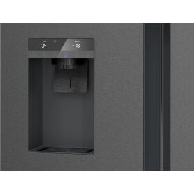 Siemens KF96DPXEA, iQ700, fridge-freezer combination, multi-door, 183 x 90.5 cm, BlackSteel