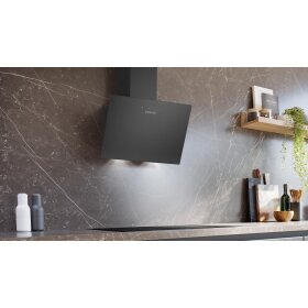 Siemens LC65KDK6K, iQ100, wall panel, 60 cm, clear glass printed black