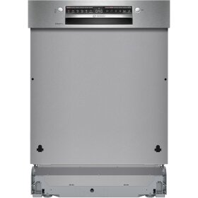 Bosch SBI4ECS28E, Serie 4, Teilintegrierter Geschirrspüler, 60 cm, Gebürsteter Stahl, XXL