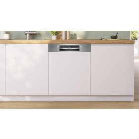 Bosch SMI2ITS09E, Series 2, semi-integrated dishwasher, 60 cm, brushed steel