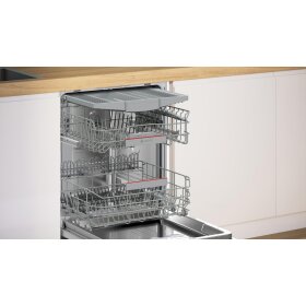 Bosch SMI4ECS28E, Series 4, semi-integrated dishwasher, 60 cm, brushed steel
