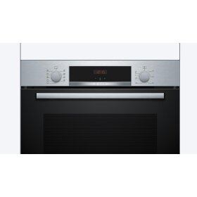 Bosch HBA514BS3, Serie 4, Einbau-Backofen, 60 x 60 cm, Edelstahl
