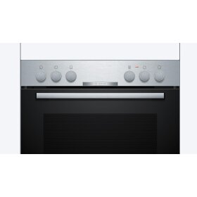 Bosch HEA510BS3, Serie 2, Einbau-Herd, 60 x 60 cm, Edelstahl