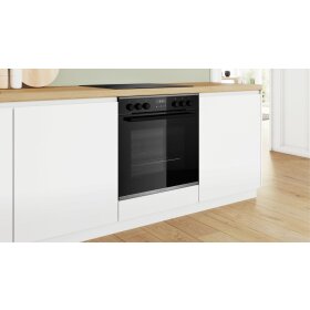Bosch HEG237BB4, Serie 6, Einbau-Herd, 60 x 60 cm, Schwarz