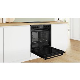 Bosch HEG237BB4, Serie 6, Einbau-Herd, 60 x 60 cm, Schwarz