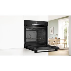 Bosch HRG532BB3, Series 4, built-in oven with steam support, 60 x 60 cm, black