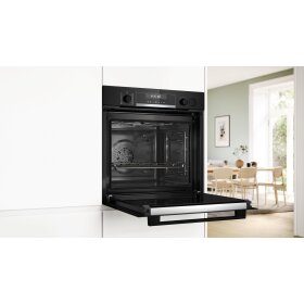 Bosch HRG578CB7, Serie 6, Einbau-Backofen mit Dampfunterstützung, 60 x 60 cm, Schwarz