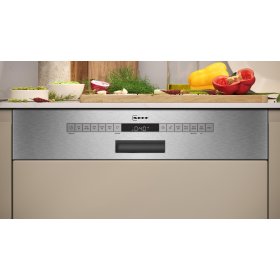Neff S145EAS16E, N 50, Geschirrspüler integrierbar, 60 cm, Gebürsteter Stahl