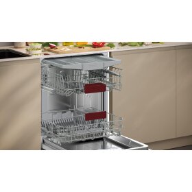 Neff S145EVS04E, N 50, Geschirrspüler integrierbar, 60 cm, Gebürsteter Stahl