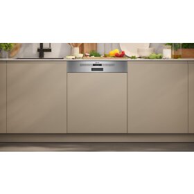 Neff S145EVS04E, N 50, Geschirrspüler integrierbar, 60 cm, Gebürsteter Stahl