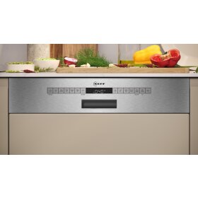 Neff S145EVS04E, N 50, Geschirrspüler integrierbar, 60 cm, Gebürsteter Stahl