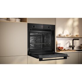 Neff B1CVD0AK3, N 30, built-in oven with steam support, 60 x 60 cm, black