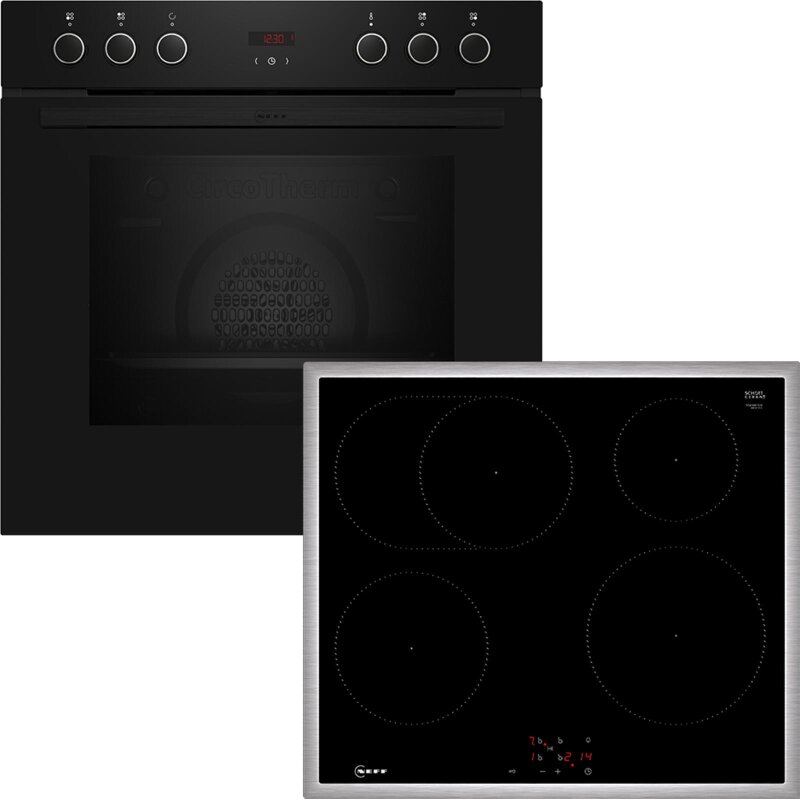 Neffset Neff EX4IB0, built-in stove set, E1CCD2AK4 + M56SBF1L0, built-in stov ...
