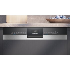 Siemens SN53ES22AE, iQ300, Teilintegrierter Geschirrspüler, 60 cm, Gebürsteter Stahl