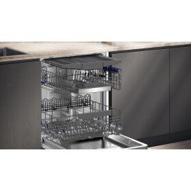 Siemens SN55ES12CE, iQ500, Teilintegrierter Geschirrspüler, 60 cm, Gebürsteter Stahl