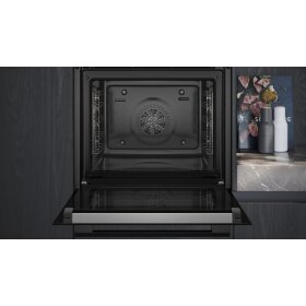 Siemens HB271ABB3, iQ300, built-in oven, 60 x 60 cm, Deep black inox